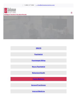 Family Medicine Claim Submission Specialists