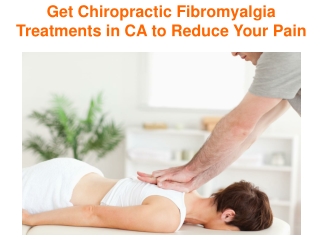 Fibromyalgia Treatments CA