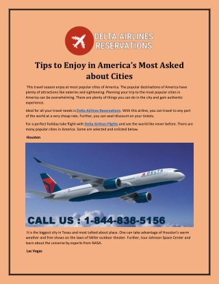 Tips to Enjoy in America’s Most Asked About Cities