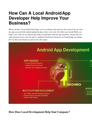 How to Hire Android App Development Company in the USA?