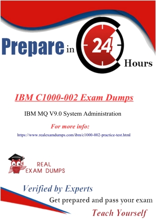 Get Most Efficient And Valid IBM C1000-002 Exam Study Material With Realexamdumps.com