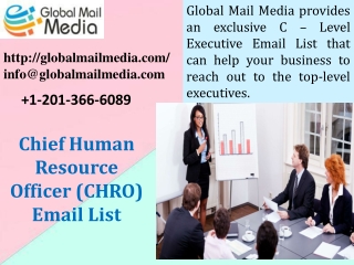 Chief Human Resource Officer (CHRO) Email List