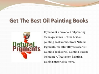 Get The Best Oil Painting Books Online – Natural Pigments