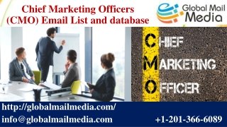 Chief Marketing Officers (CMO) Email List and database