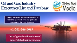 Oil and Gas Industry Executives List and Database