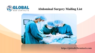 Abdominal Surgery Mailing List