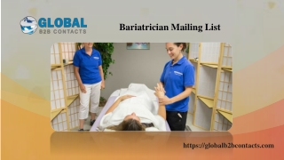 Bariatrician Mailing List