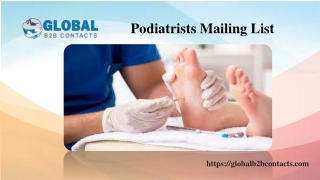 Podiatrists Mailing List