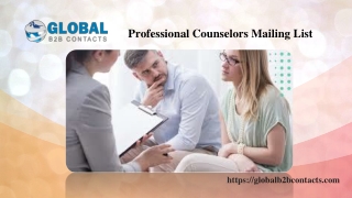 Professional Counselors Mailing List