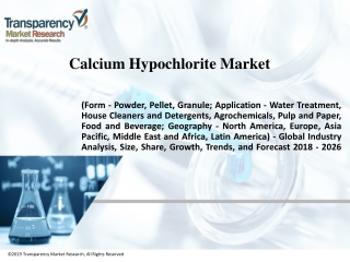 Calcium Hypochlorite Market