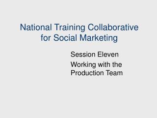 National Training Collaborative for Social Marketing