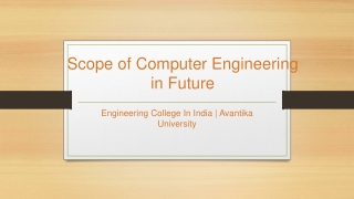 Scope of Computer Engineering in Future - Avantika University