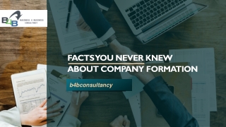 Facts You Never Knew About Company Formation