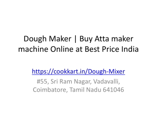 Dough Maker | Buy Atta maker machine Online at Best Price India