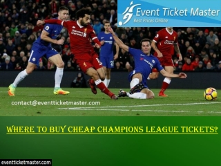 Where to Buy Cheap Champions league tickets?