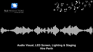 Event Sound and Lighting Specialists | TLS Productions