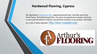 Hardwood Flooring, Cypress