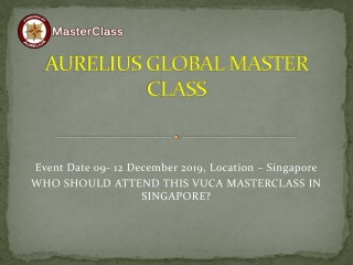 VUCA Masterclass in Singapore