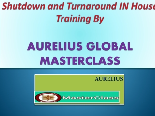 Shutdown and Turnaround In -House Training