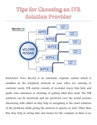 Tips for Choosing an IVR Solution Provider