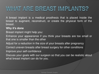 What is Breast Implants Surgery?