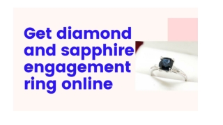 Gorgeous Jewellery - Diamond And Sapphire Engagement Ring - Vintage Times