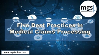 Five Best Practices in Medical Claims Processing