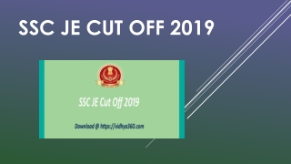 SSC JE Cut Off 2019, ssc.nic.in Paper 1&2 Minimum Passing Marks