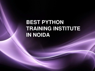 Best Pyhton Training in Noida