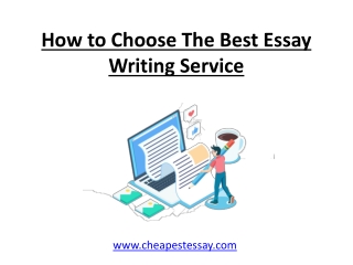 How to Choose the Best Essay Writing Service