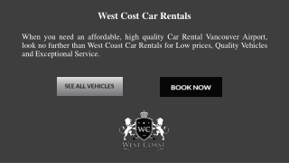 Economy Car Rentals In Vancouver