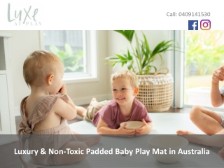 Luxury & Non-Toxic Padded Baby Play Mat in Australia