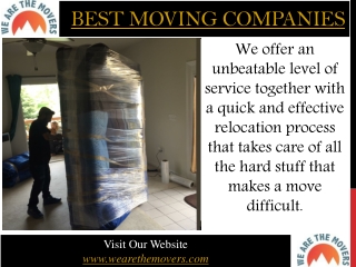 Best Moving Companies