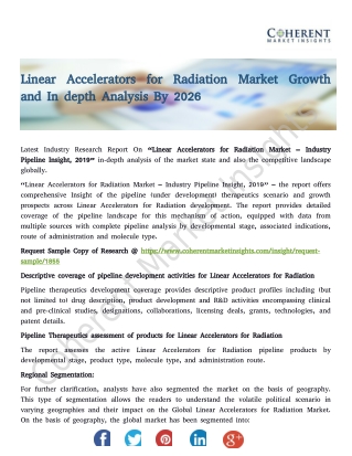 Linear Accelerators for Radiation Market Growth and In depth Analysis By 2026