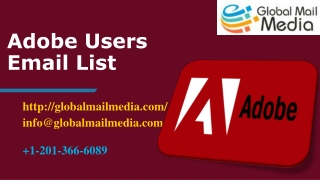 Adobe Users Email List