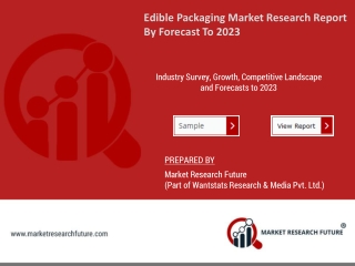 Edible Packaging Market Outlook, Strategies, Industry, Growth Analysis, Future Scope, Key Drivers Forecast To 2023