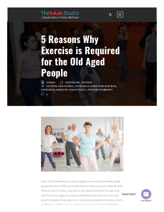5 Reasons Why Exercise is Required for the Old Aged People