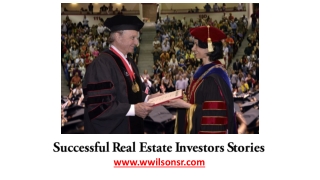 Successful Real Estate Investors Stories