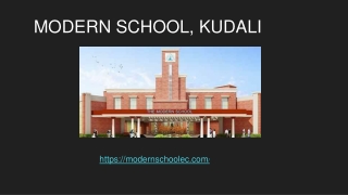 Modern school, kudali