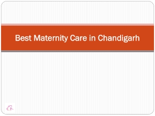 Best Maternity Care in Chandigarh