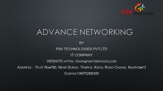 Advance networking notes