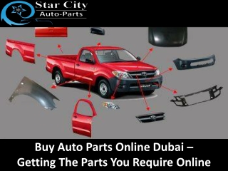 Buy Auto Parts Online Dubai