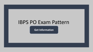 IBPS PO Exam Overview