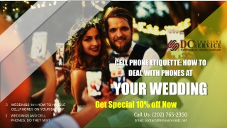 Cell Phone Etiquette How to Deal With Phones at Your Wedding - DC Airport Car Service
