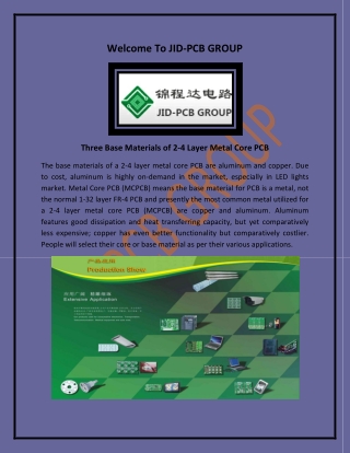 JID PCB Group - Multilayer PCB Assemble Manufacturer