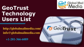 GeoTrust Technology Users List