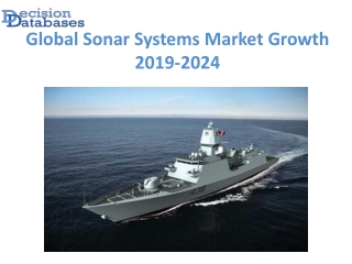 Global Sonar Systems Market Manufactures and Key Statistics Analysis 2019