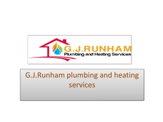 GJ Runham Offers Quality Commercial Plumbing Services