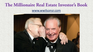 The Millionaire Real Estate Investor