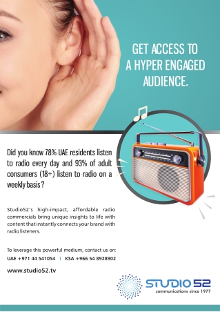 Multilingual Language Radio Ads Production In Dubai